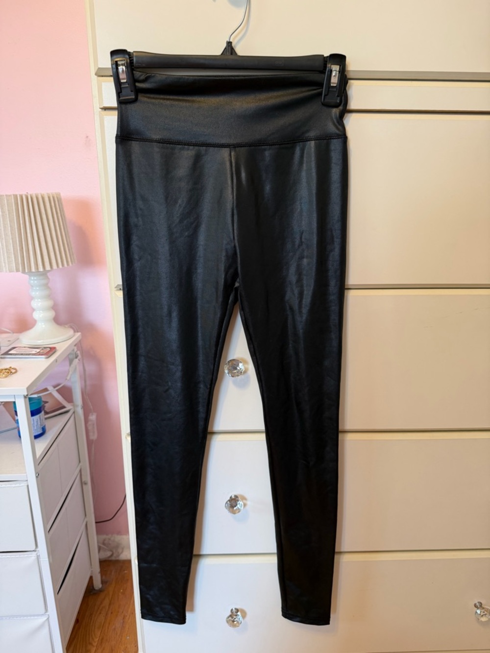 wild fable Black Faux Leather Straight Leg Leggings